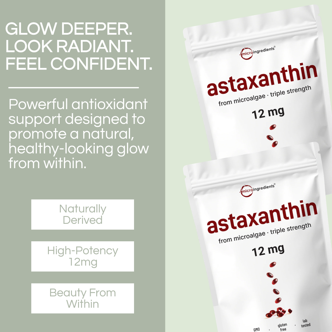 Astaxanthin — Natural Tan & Skin Glow Softgels