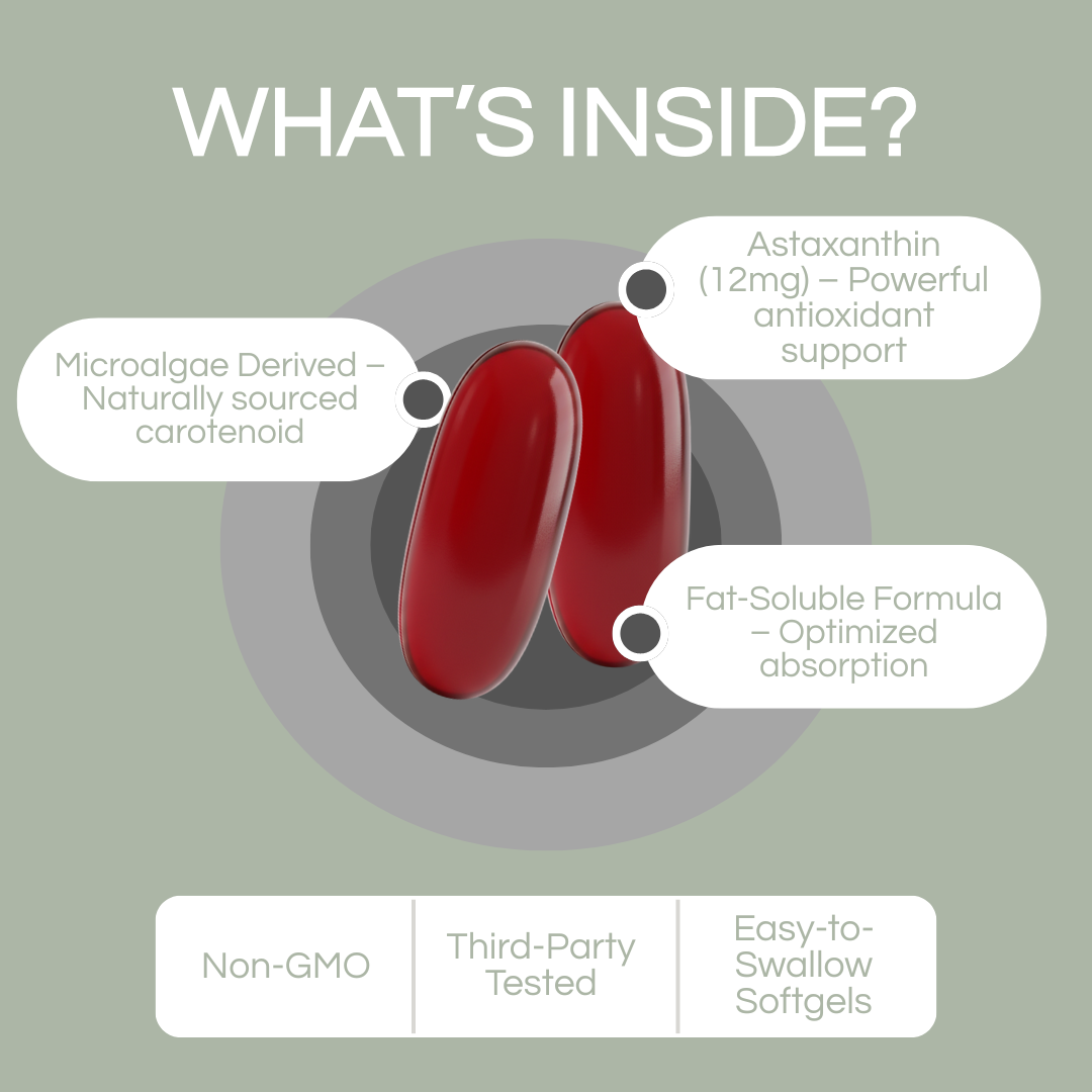 Astaxanthin — Natural Tan & Skin Glow Softgels