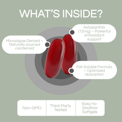 Astaxanthin — Natural Tan & Skin Glow Softgels